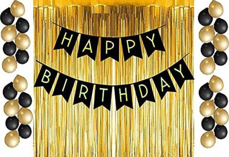 THE AMEX COMPANY Happy Birthday Decorations Kit / Items | Birthday Theme Decorations Combo Balloon | Party Celebration  (Set of 33)