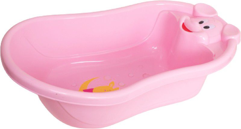 MYLO lassic Bear Bathtub for Toddler (6 Months to 3 Years), BPA Free and Anti Slip  (Pink)