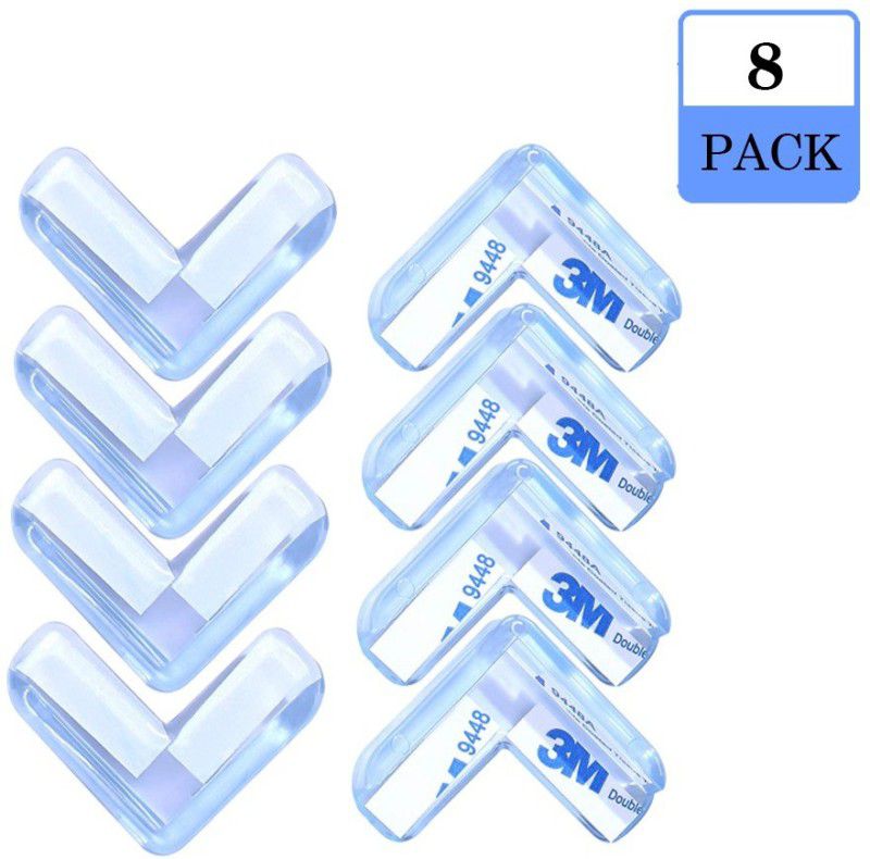 TONY STARK Baby Kids Pre Taped Safety Corner Edge Cushion Protector Guard (Transparent, Pack of 8)  (Clear)