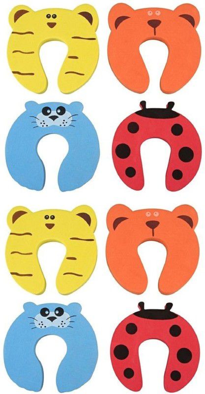 ARRA Baby Safety Door Stopper Protection Jammers Kids Infant 8 Pcs  (Multicolor)