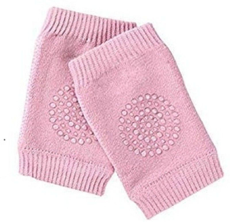 Shopmartss Anti-Slip Baby Knee Pads for Crawling Baby Pink Baby Knee Pads  (Dotted)