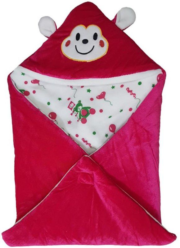 BRANDONN HOODED FOAM FILLED WELCROW STICHED SAFETY BAG Sleeping Bag  (Pink)