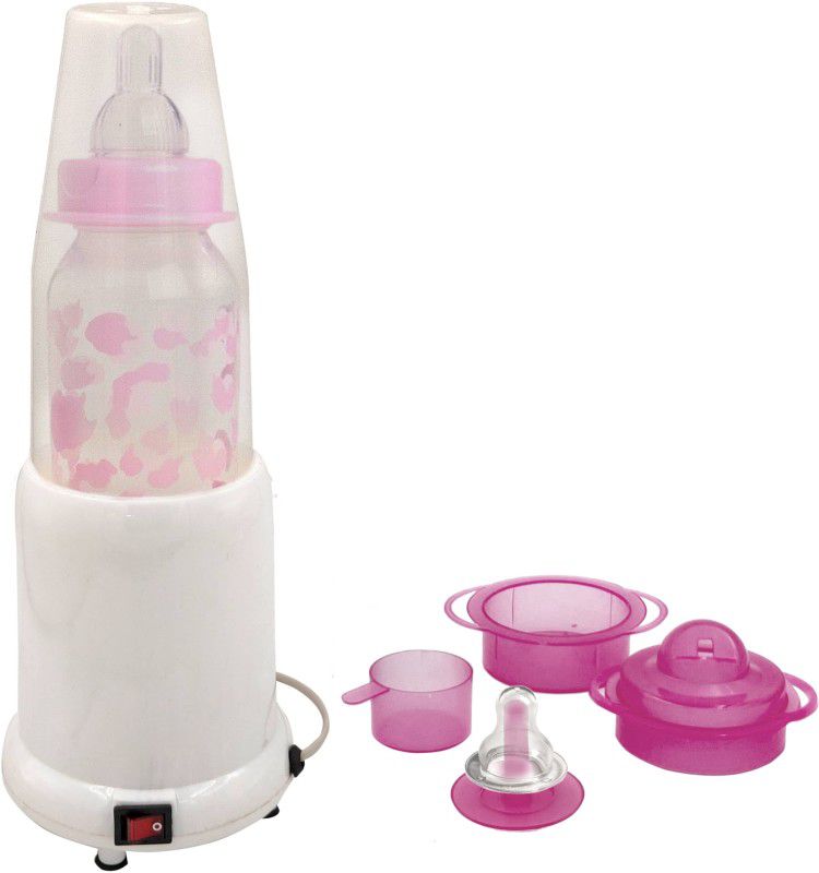 Always4U 4 IN 1 Instant Food and Bottle Milk Warmer and Baby Steam Inhaler - 1 Slots  (White, Pink)