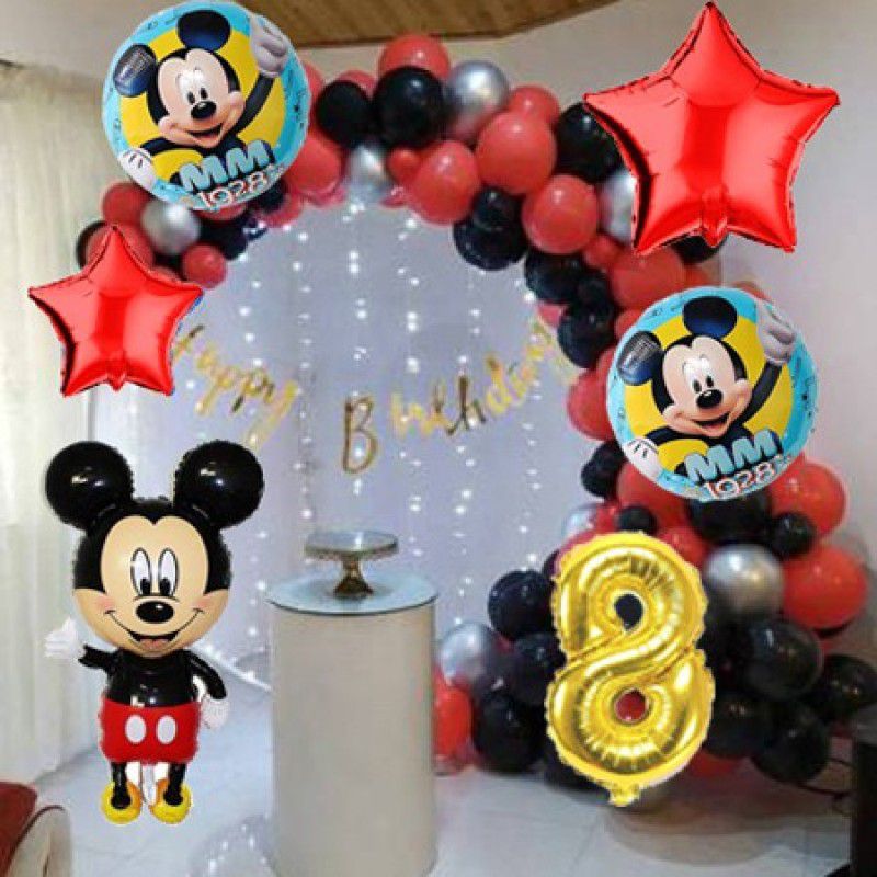 Nayugic Mickey Mouse Theme Party Decorations For For Eighth Bithday