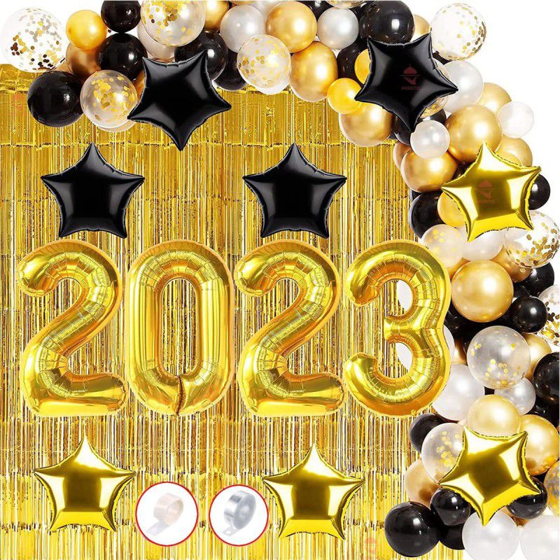 SHOPTIONS Happy new year 2023 with star confeeti-pack of 74  (Set of 74)