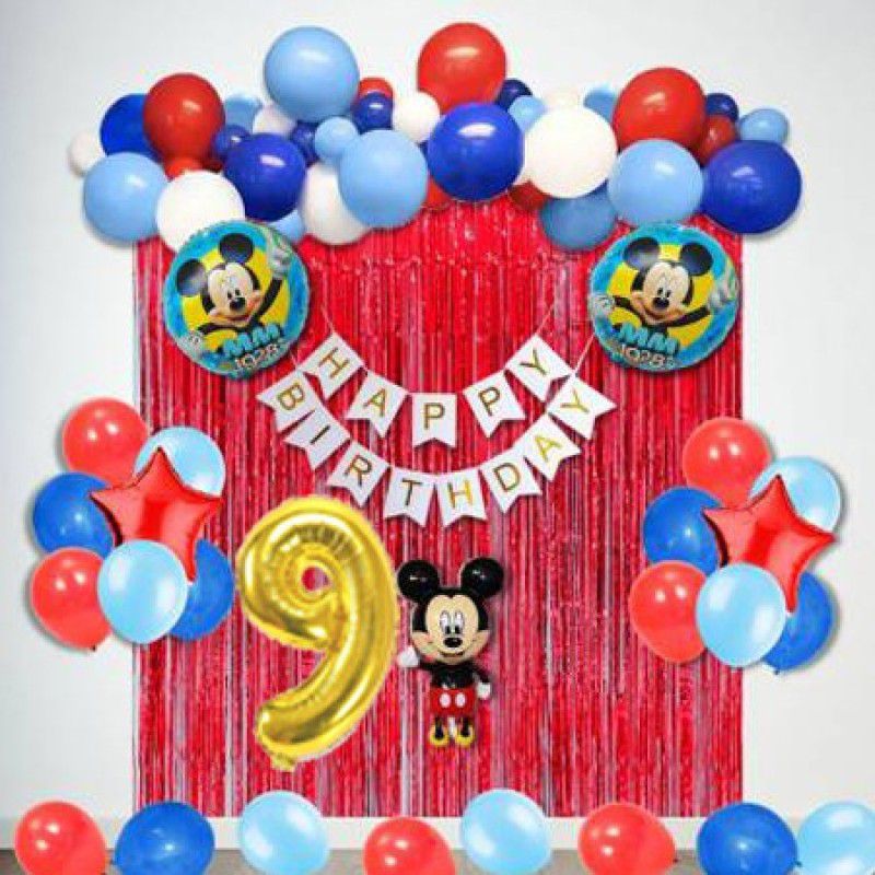 Nayugic Mickey Mouse Theme Decorations For For Ninth Bithday