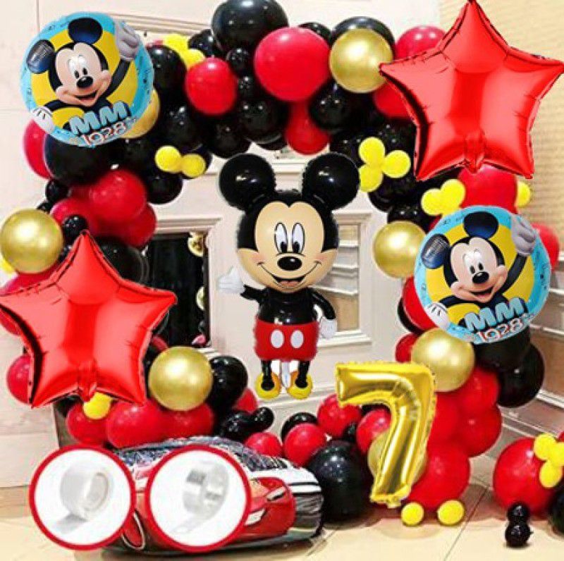 Nayugic Mickey Mouse Party Theme Decorations For For Seventh Bithday