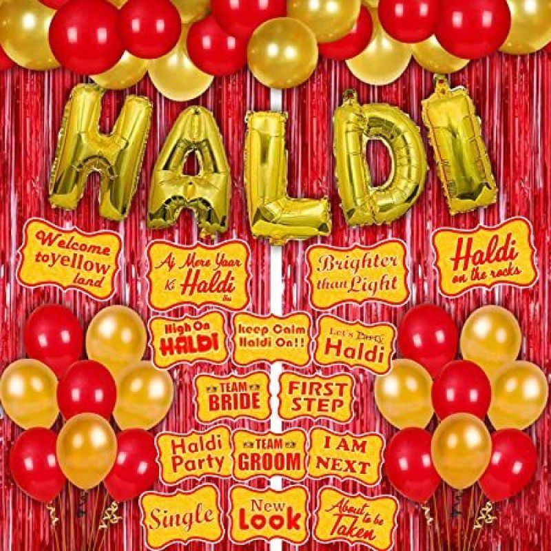 Anayatech Haldi combo with props-pack of 50  (Set of 50)