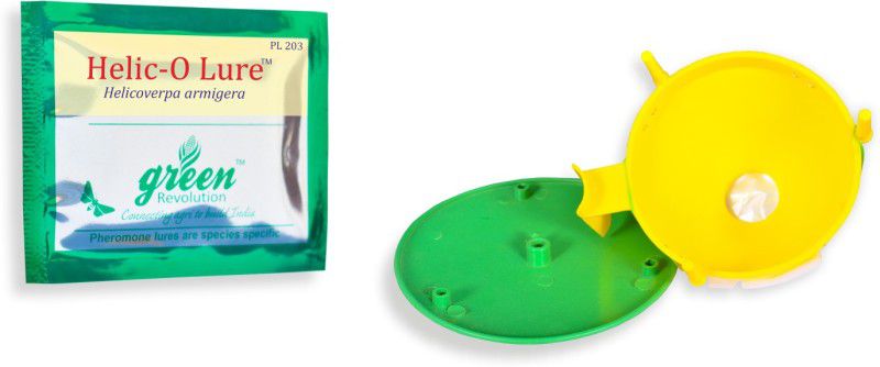Green Revolution Funnel Trap With Helco O Lure Combo Pack (Helicoverpa armigera pheromone lure)  (5 x 1 Units)