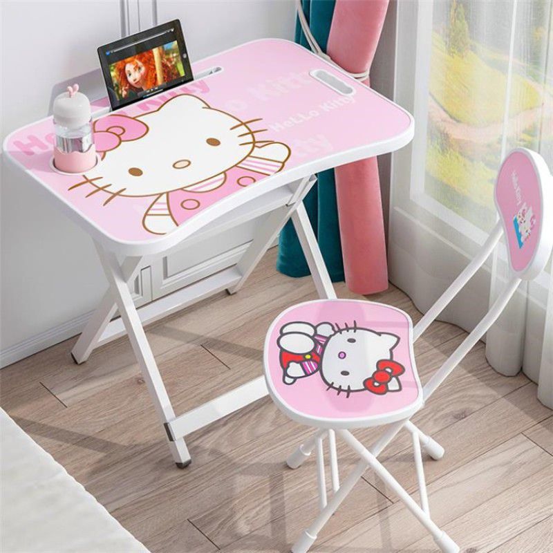 mlu Baby desk / kids study table and chair set yellow 11  (Pink)