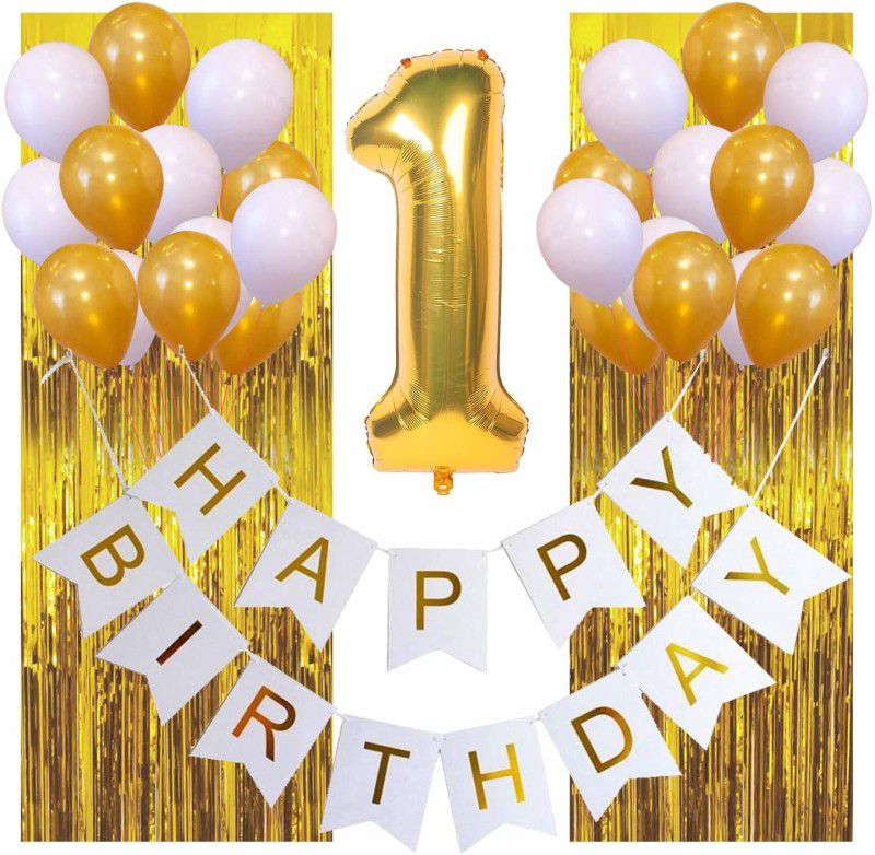 R G ACCESORIES 29pcs happy Birthday decoration combo pack for birthday decoration  (Set of 29)