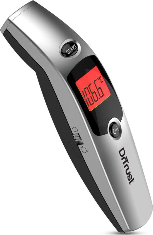 Dr. Trust (USA) Non Contact Forehead Temporal Artery Best Digital IR Infrared thermometers With Colour Coded Fever Temperature Guidance For kids, Adults & baby Baby Thermometer  (Grey)