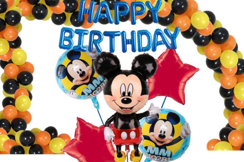 Wonder HBD- Mickey Mouse Jumbo Foil Balloon Combo-  (Set of 68)