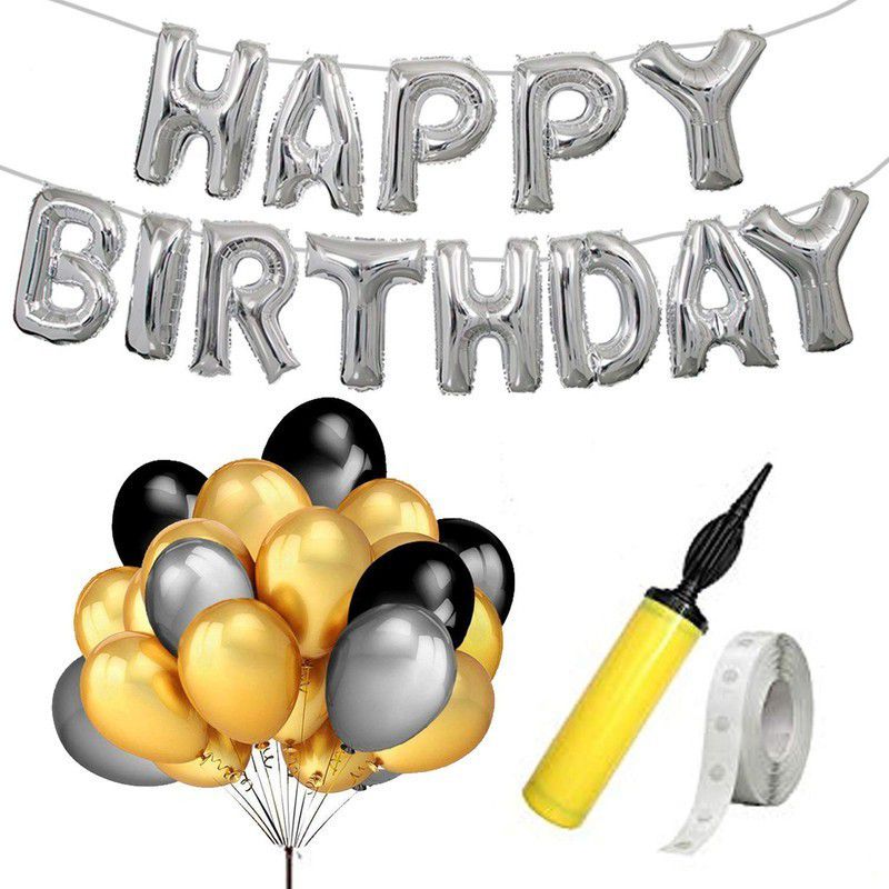 AMEX STORE Happy Birthday Decorations Kit / Items | Birthday Theme Decorations Combo Balloon | Party Celebration  (Set of 65)