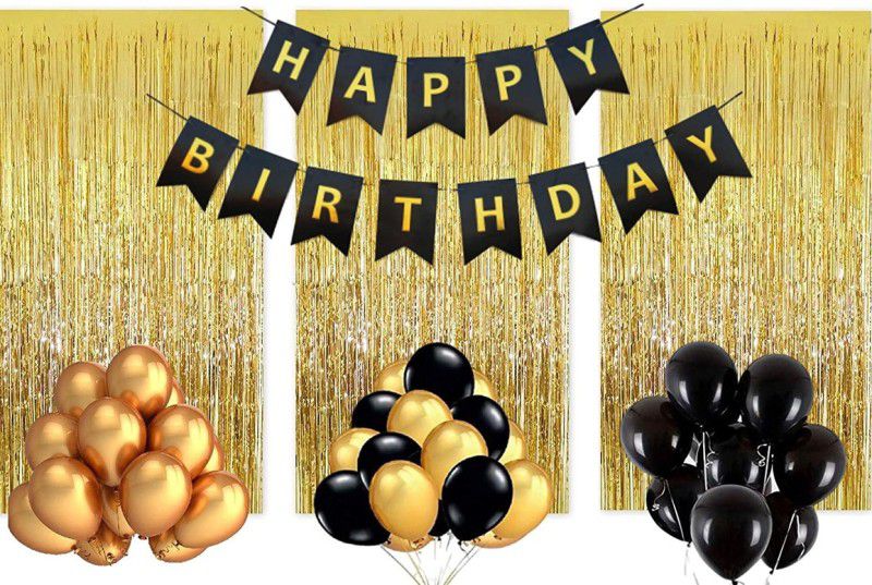 THE AMEX COMPANY Happy Birthday Decorations Kit / Items | Birthday Theme Decorations Combo Balloon | Party Celebration  (Set of 34)