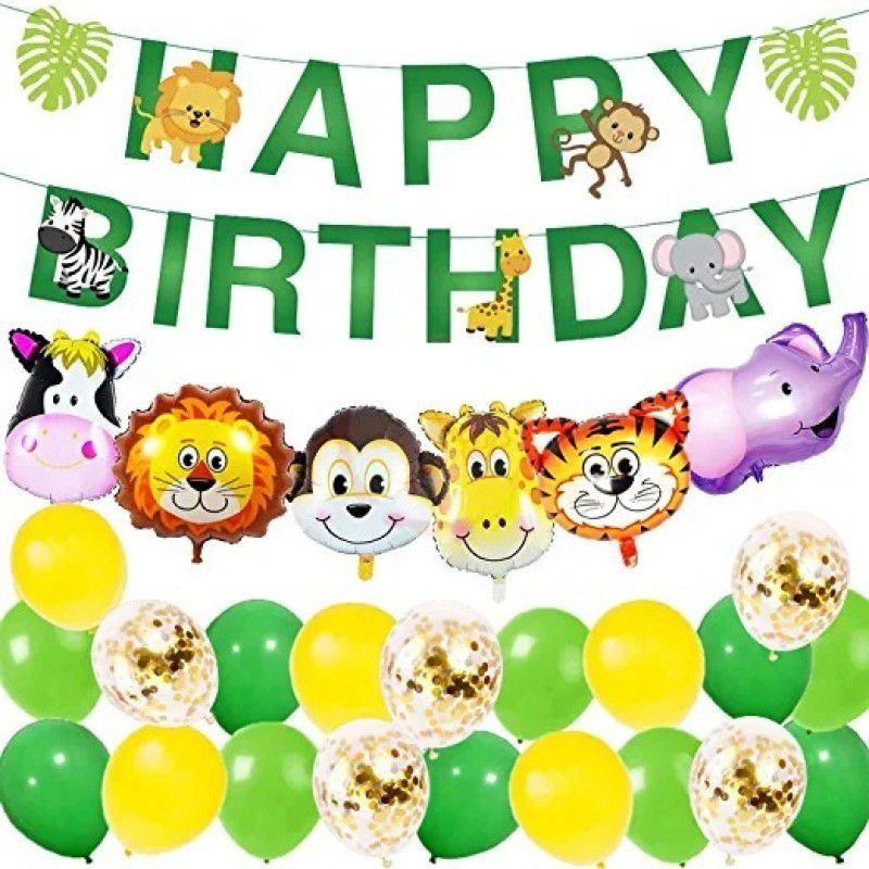 BANSURI ARISTOCRATIC Birthday Decorations Celebrations - 21Pcs 1 set of Happy Birthday banner  (Set of 21)