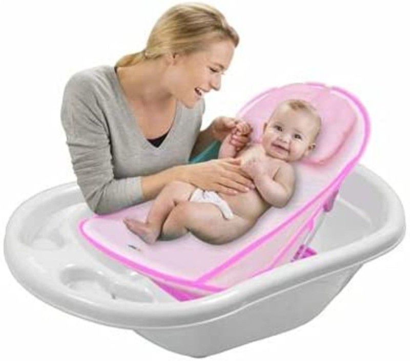 ocean count Baby Bather With Adjustable Chair and Foldable Baby Bath Seat  (Multicolor)