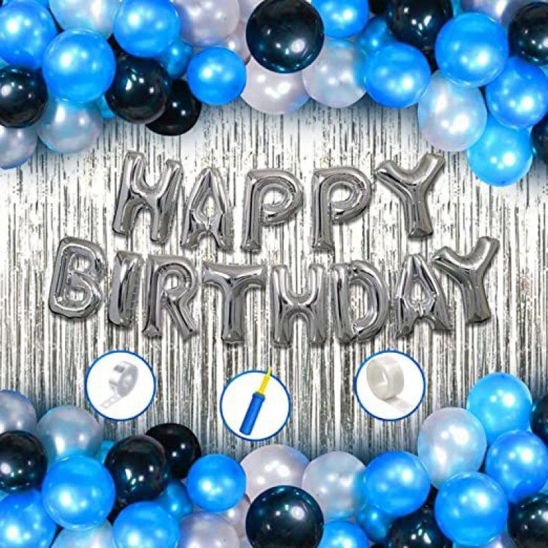 Bubble Trouble Happy Birthday Decorations For Boys Kit- Happy Birthday Foil Balloon,  (Set of 35)