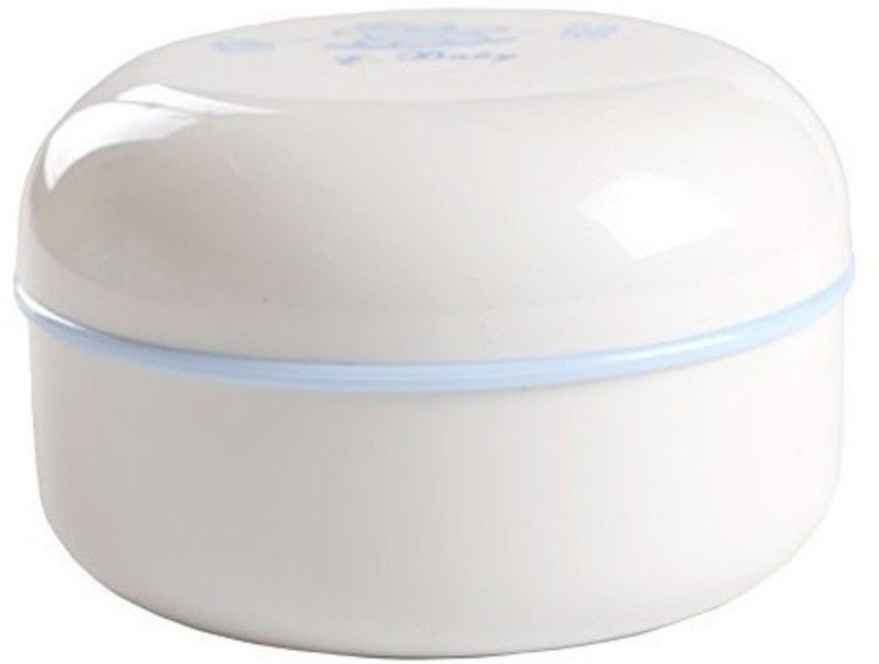 Dr. Care Imported Baby Powder Case with Puff  (White)