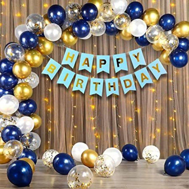 Shmaya Happy Birthday Decorations For Boys -41Pcs  (Set of 41)