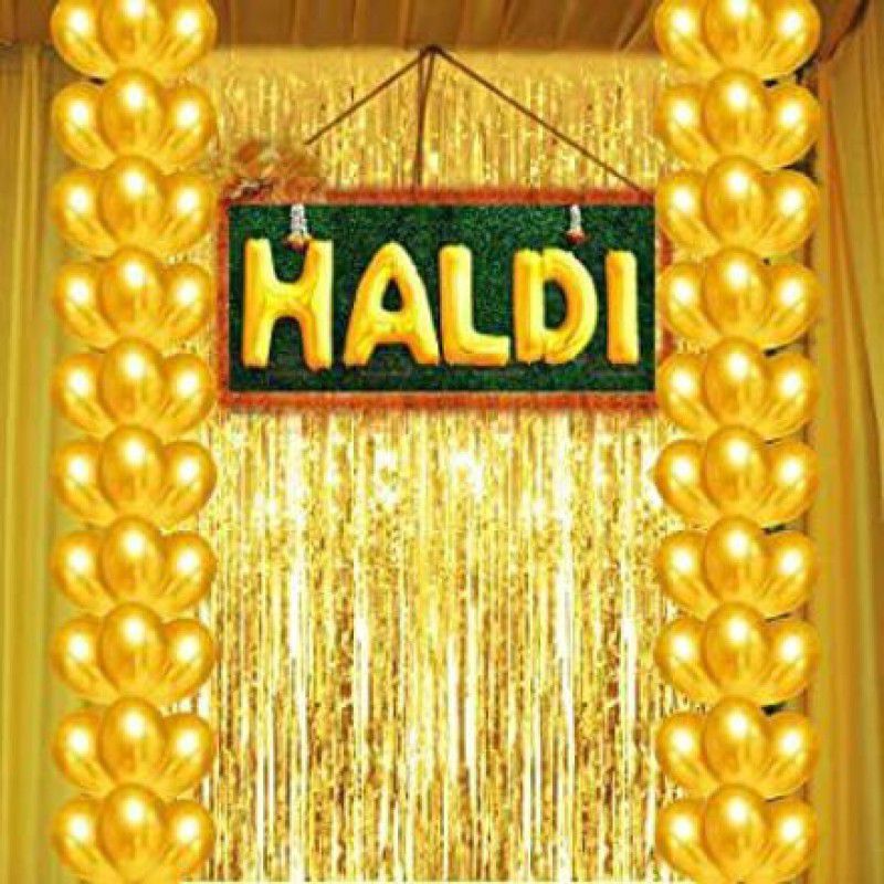 NAVI HALDI CEREMONY DECORATION SET FOR GIRLS & BOYS WEEDING CELEBRATION  (Set of 44)