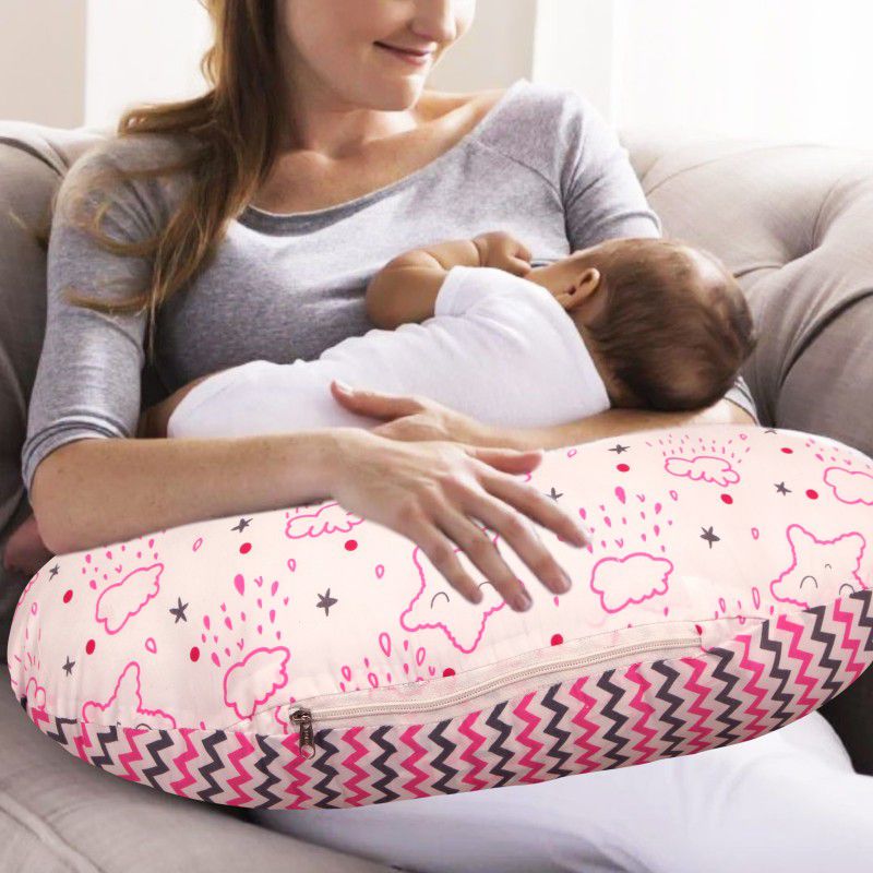 SafeChamp Shower Pink Upto to 12 Months Child Breastfeeding Pillow Breastfeeding Pillow