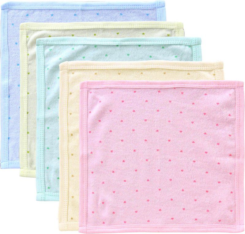 GURU KRIPA BABY PRODUCTS Cotton 200 GSM Face, Hand Towel  (Pack of 5)