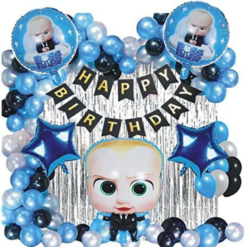 NVRV HAPPY BIRTHDAY DECORATION COMBO FOR KIDS & ADULTS BIRTHDAY PARTY SUPPLIES  (Set of 53)