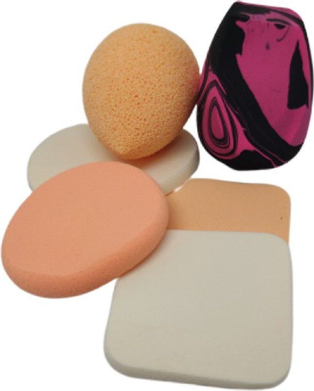 Vkdesigns Makeup Beauty Foundation PUFF Blender set of 5  (Multicolor)