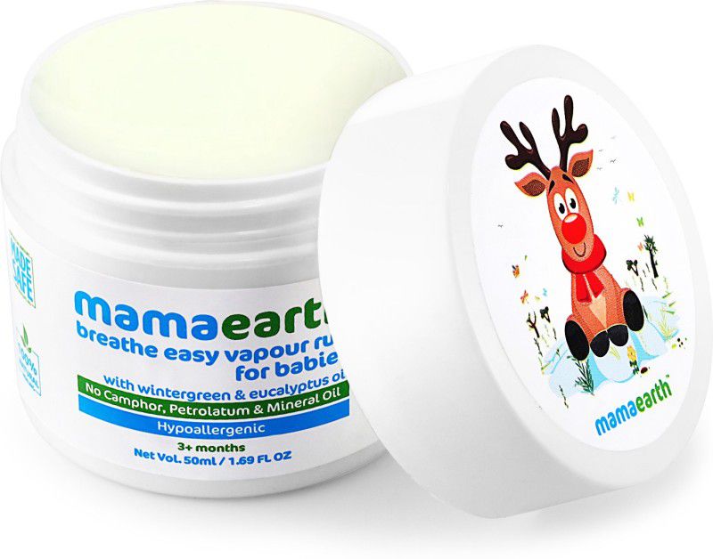 Mamaearth Natural Breathe Easy Vapour Rub Balm, 50g Balm  (50 ml)