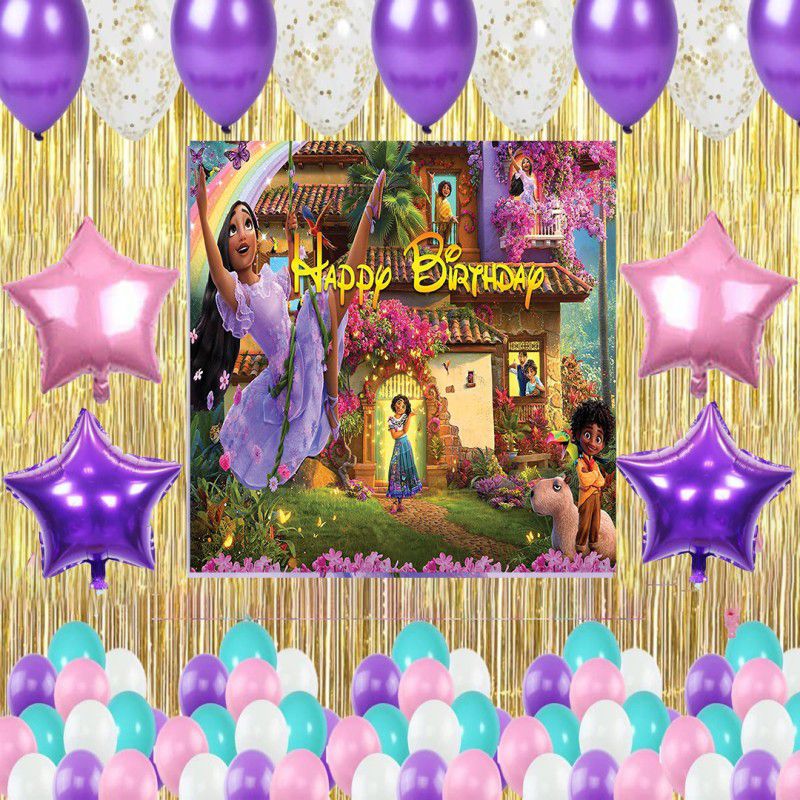 Theme My Party Encanto theme Party Birthday Combo Kits  (Set of 72)