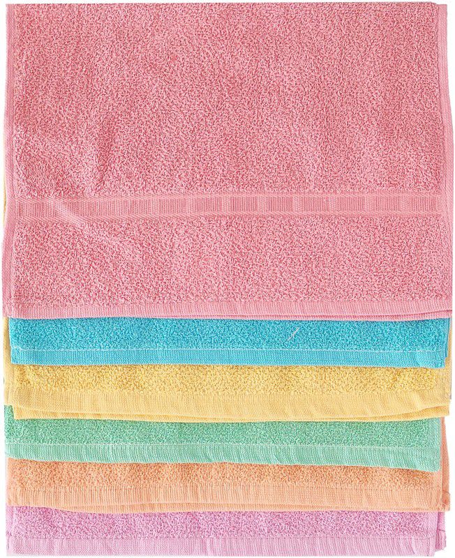 Rimjhim Cotton 280 GSM Hand Towel Set  (Pack of 6)