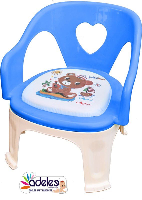 ODELEE SweetHeart Chu Chu Chair, Armrest Soft Cushion Seat  (Blue)