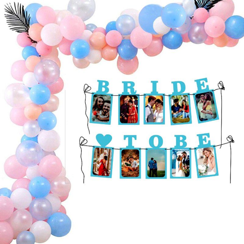 Dinipropz Bridal Shower & Bachelorette Party Set -Bride to Be Banner  (Set of 52)