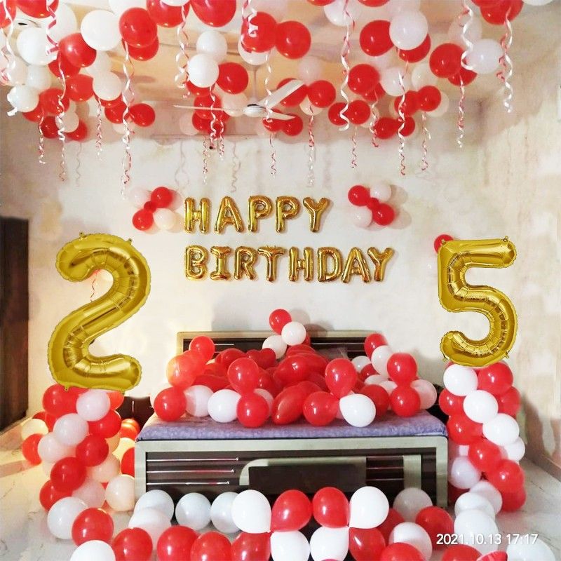 Dear Happy Happy Birthday 25 Year Decoration kit  (Set of 1)