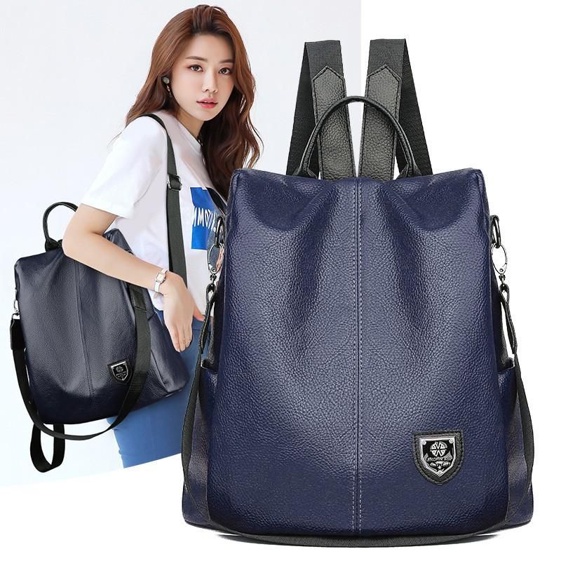 Korean Style PU Leather   Women Shoulder Bag Anti-theft Design