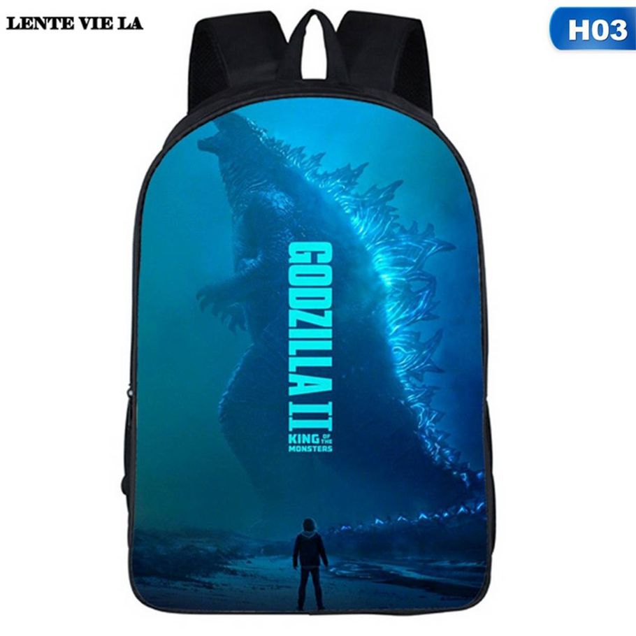 LA 20L Godzilla Backpack for school Kids School Bag backpack waterproof Student Boys Bookbag  school beg for men