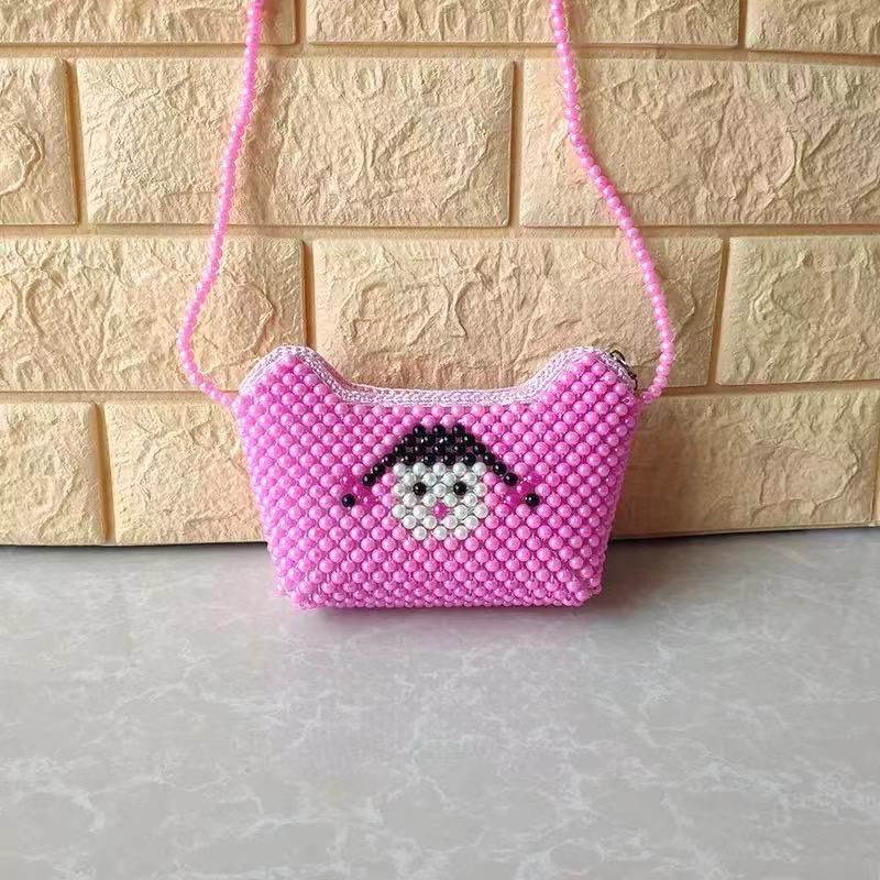 Cute Handmade Cartoon Bag  Multi-colour Animal Pattern Pearl Bag Travel Holiday Coin Purses for Girls