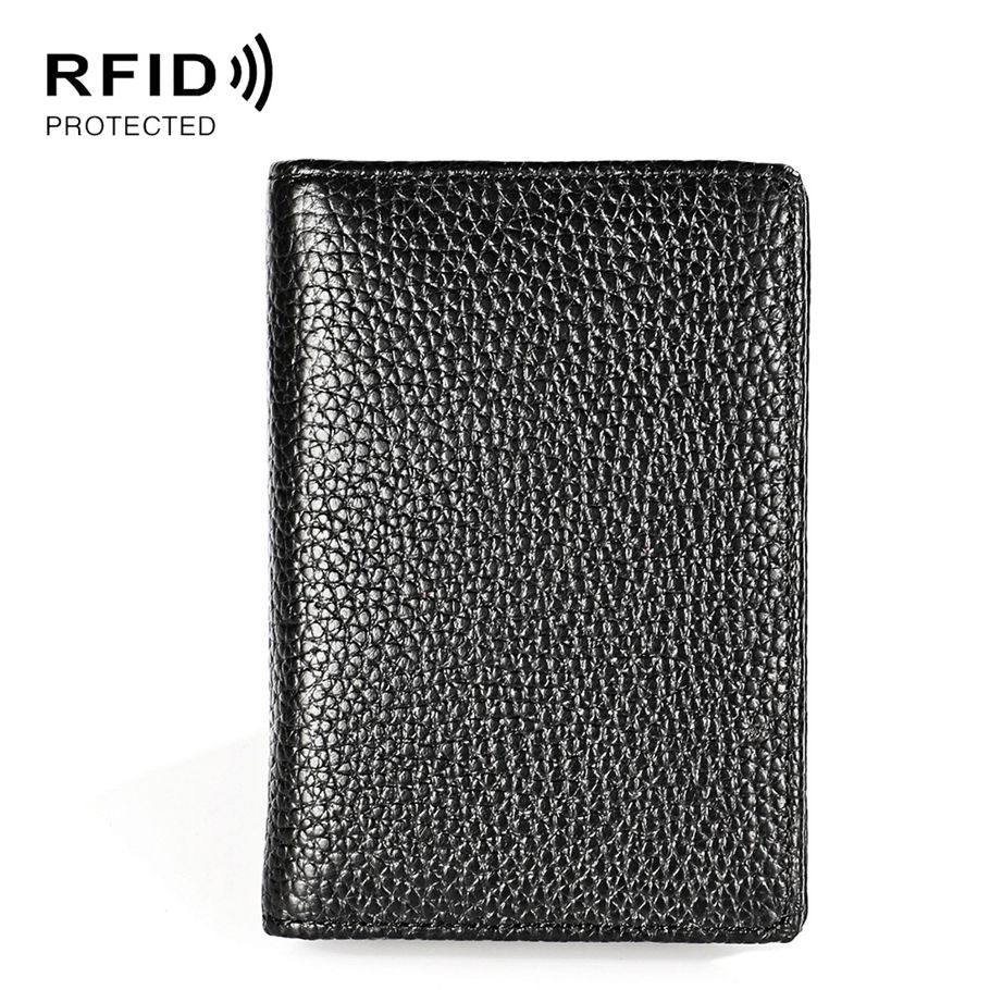 KB156 Antimagnetic RFID Men Leather Card Bag Card Holder
