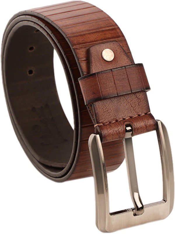 Men Party, Formal, Casual Tan Genuine Leather Belt