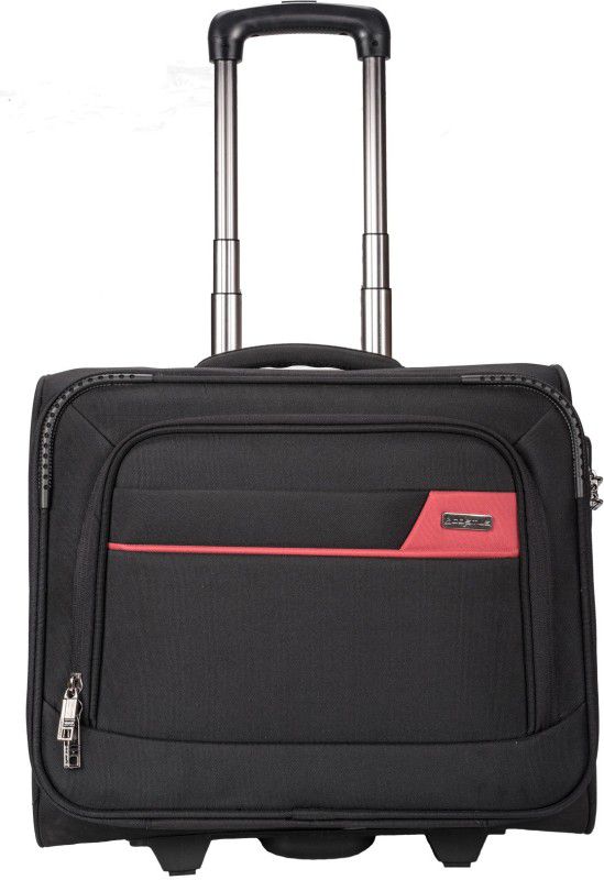 Tourister Pilot strolley 36 Litre Overnighter Laptop Trolley Bag Small Travel Bag - Medium  (Black)