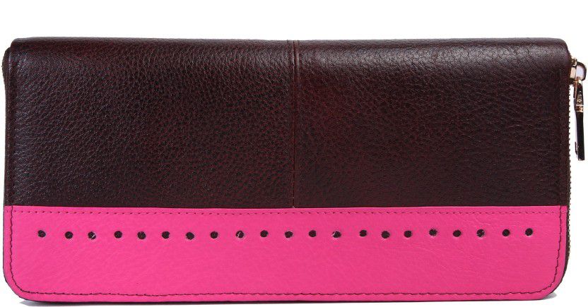 Casual Brown, Pink Clutch - Regular Size