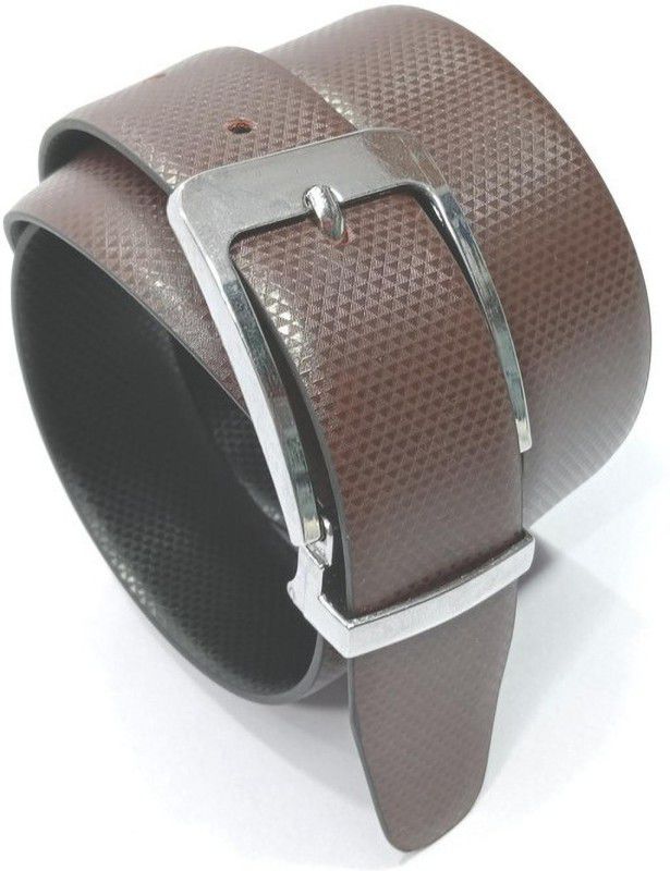 Men Casual Brown Artificial Leather Reversible Belt