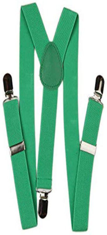 One Point Collections Y- Back Suspenders for Men, Boys, Girls, Women  (Green)
