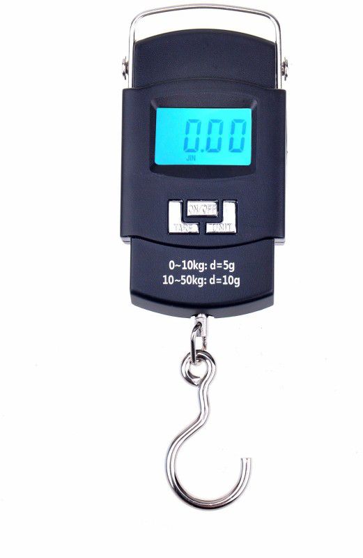 Gentle e kart ® 1g-50Kg Digital Hanging Luggage Fishing Taraju Tarazu Kata Weighing Scale  (Black)