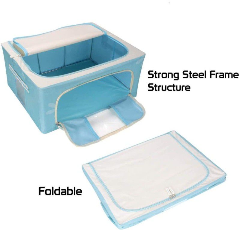 E Solutions WARDROBE ORGANISER/STORAGE BOX-403 (24LITERS) Poly-canvas Laundry Bag  (Multicolor)