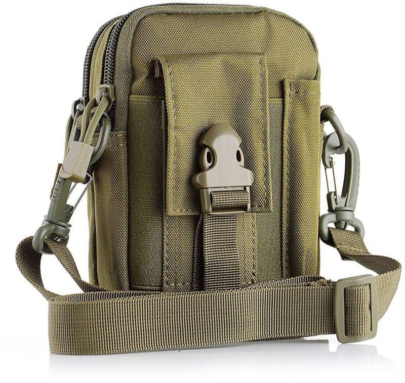 ShopyBucket Tactical Molle Pouch Universal Outdoor Sport Utility Gadget Belt Waist Bag  (Khaki)