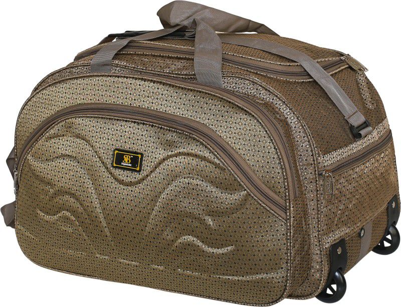 55 L Hand Duffel Bag - Polyester 55 Cms Travel Duffle Bag - Gold - Large Capacity