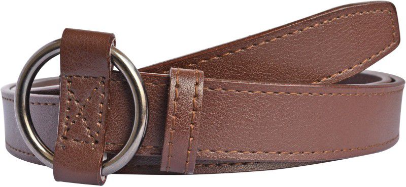 Women Casual Brown Synthetic Belt