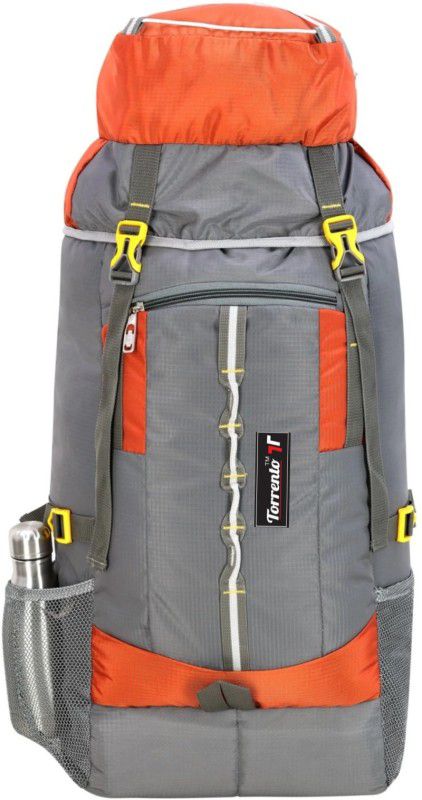 65 L Polyester Travel Outdoor Camping Tracking Hacking Luggage Bags, Mountain Trekking Rucksack Backpacks For Men And Women Hiking Luggage Rucksack - 65 L  (Orange)